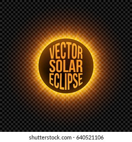 Vector solar Eclipse graphic Element