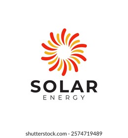 vector solar energy logo premium template