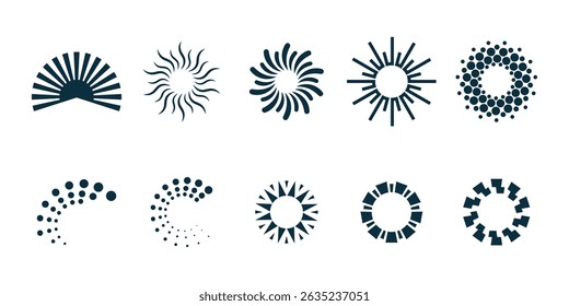 Vector de energía solar logo premium Paquete de Plantilla