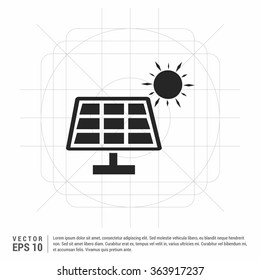 Vector Solar energy panel icon