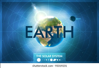 Vector Solar System - Planet Earth