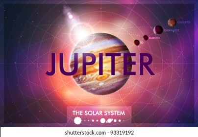 Vector Solar System - Planet Jupiter