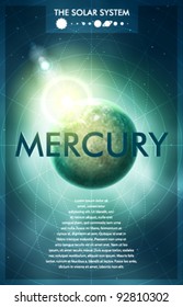 Vector Solar System - Planet Mercury