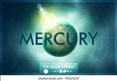 Vector Solar System - Planet Mercury