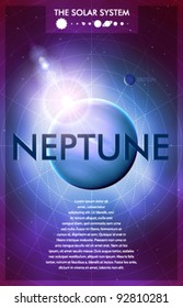 Vector Solar System - Planet Neptune