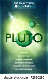 Vector Solar System - Planet Pluto