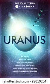 Vector Solar System - Planet Uranus