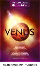 Vector Solar System - Planet Venus