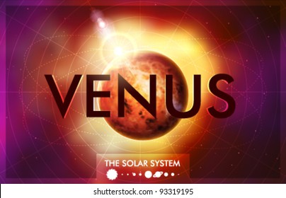 Vector Solar System - Planet Venus