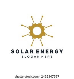 Vector solar technology design element vector with creative concept for business person