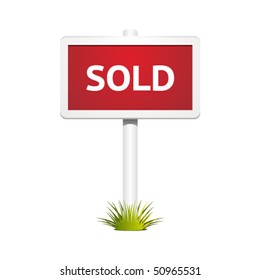 Vector Sold Sign Stock Vector (Royalty Free) 50965531 | Shutterstock