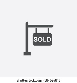 Vector Sold Sign Icon