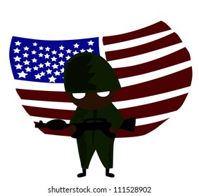 Vector - Soldier of America.