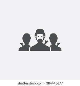 Vector soldier group Icon