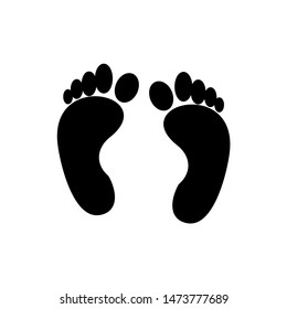 Vector soles of feet. footprint symbol icon