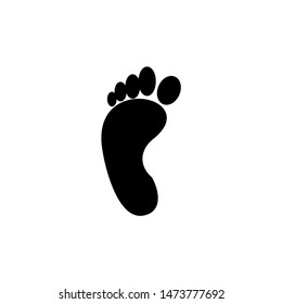 Footprint Silhouette Vector Logo Right Footprint Stock Vector (Royalty ...