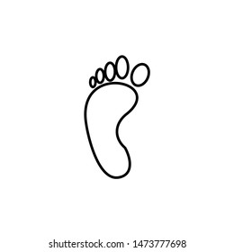 Vector soles of feet. footprint symbol icon