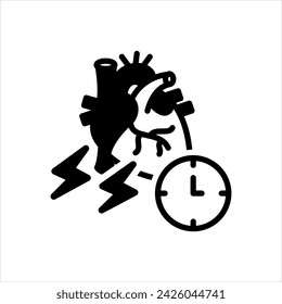 Vector solid black icon for chronicle