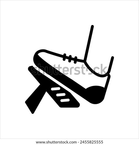 Vector solid black icon for clutch
