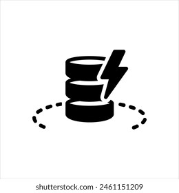 Vector solid black icon for cockpit