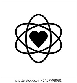 Vector solid black icon for core value