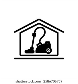 Vector solid black icon for deep cleaning