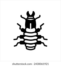Vector solid black icon for drywood