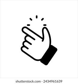 Vector solid black icon for easy