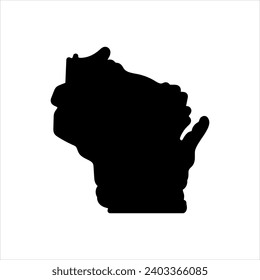 Vector solid black icon for elkhorn
