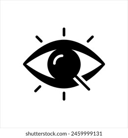 Vector solid black icon for envision