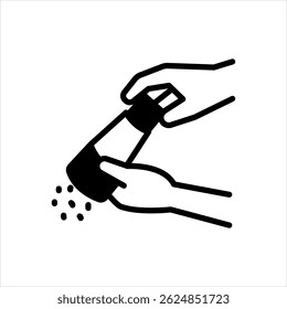 Vector solid black icon for flavoring