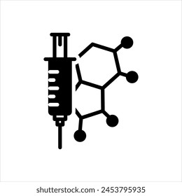 Vector negro sólido para la terapia hormonal