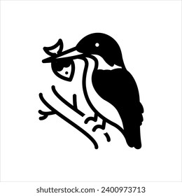 Vector solid black icon for hunt