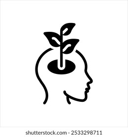 Vector solid black icon for improve