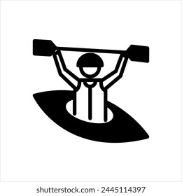 Vector solid black icon for intrepid 