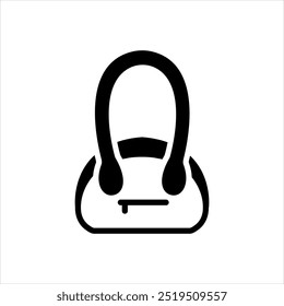 Vetor ícone preto sólido para mini bowler