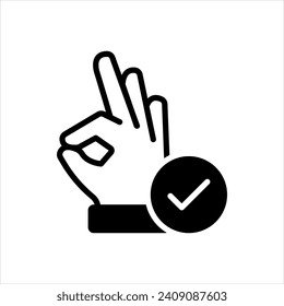 Vector solid black icon for perfectsilhouette; 