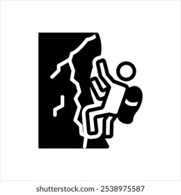 Vector solid black icon for possible