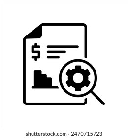 Vector solid black icon for probation