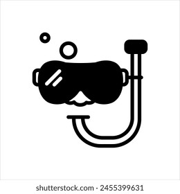Vector solid black icon for promate scope