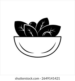 Ícone preto sólido vetorial para dieta adequada