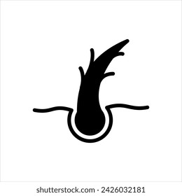 Vector solid black icon for split