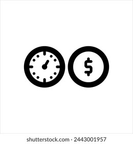 Vector solid black icon for viability