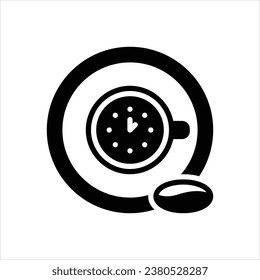 Vector solid icon for coffee break