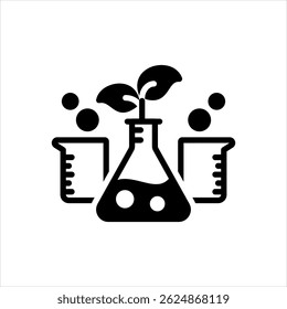 Vector solid  icon for environmental testing