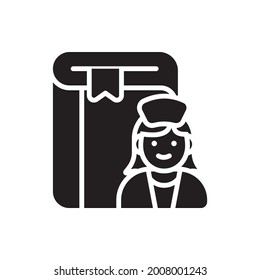 vector solid icon. EPS 10 file Nursing and Midwifery symbol