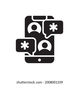 vector solid icon. EPS 10 file Nursing and Midwifery symbol