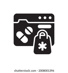 vector solid icon. EPS 10 file Nursing and Midwifery symbol