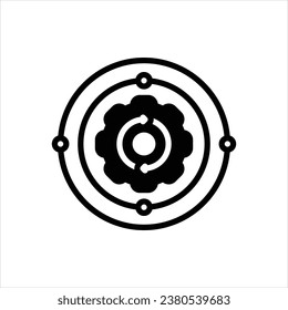 Vector solid icon for process