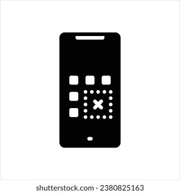 Vector solid icon for remove
